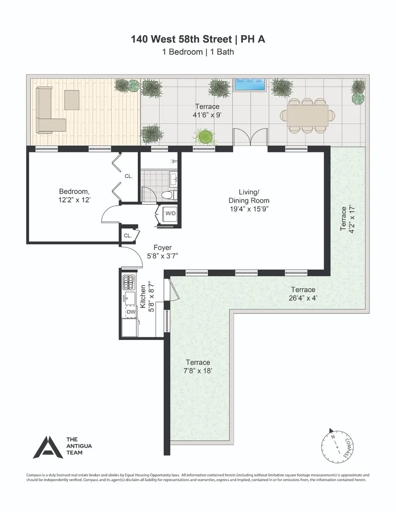 $1,199,000 | 140 West 58th Street, Unit PHA | Midtown Central