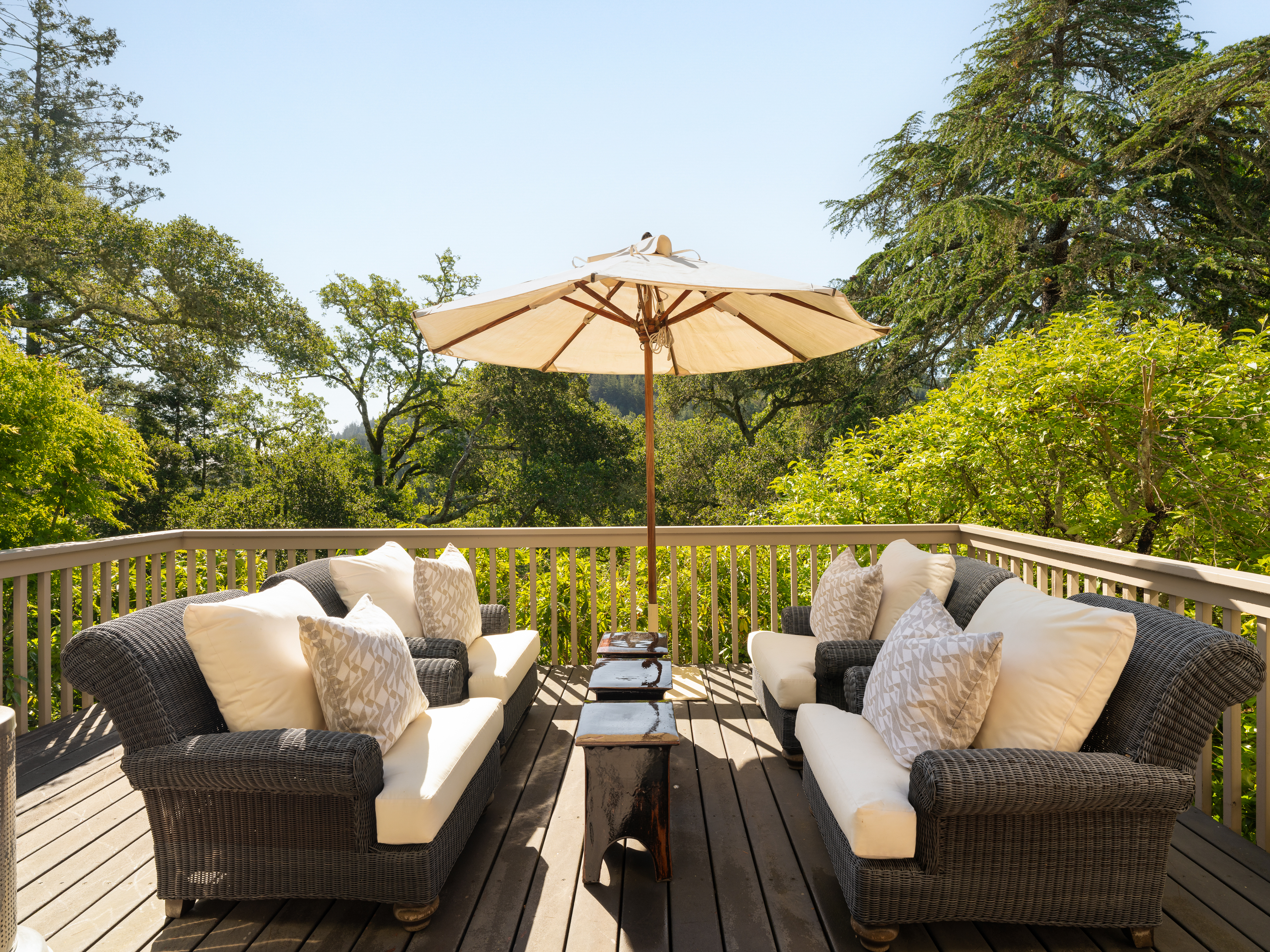 37 Upper Road Ross, CA 94957 - Photo 14 of 68 a balcony with outdoor seating and city view
