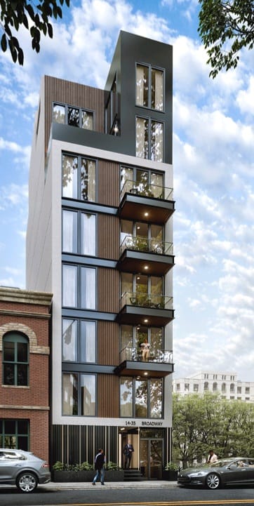 14-35 Broadway, Unit 1A Queens, NY 11106 - Photo 19 of 20 a front view of a building with street