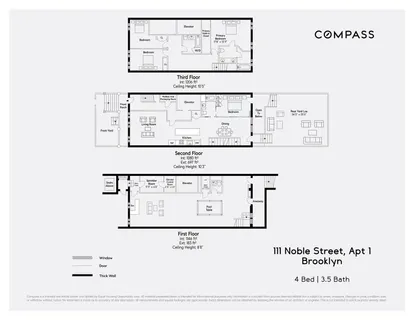 $3,950,000 | 111 Noble Street, Unit 1 | Greenpoint