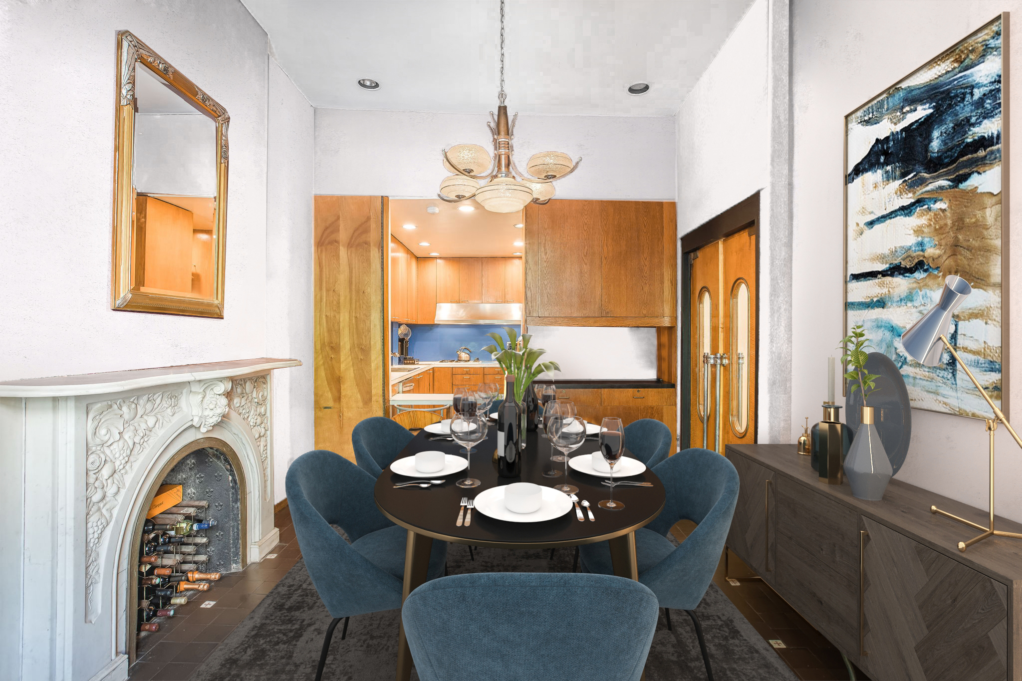 206 East 30th Street Manhattan, NY 10016 - Photo 7 of 21 a view of a dining room with furniture window and outside view