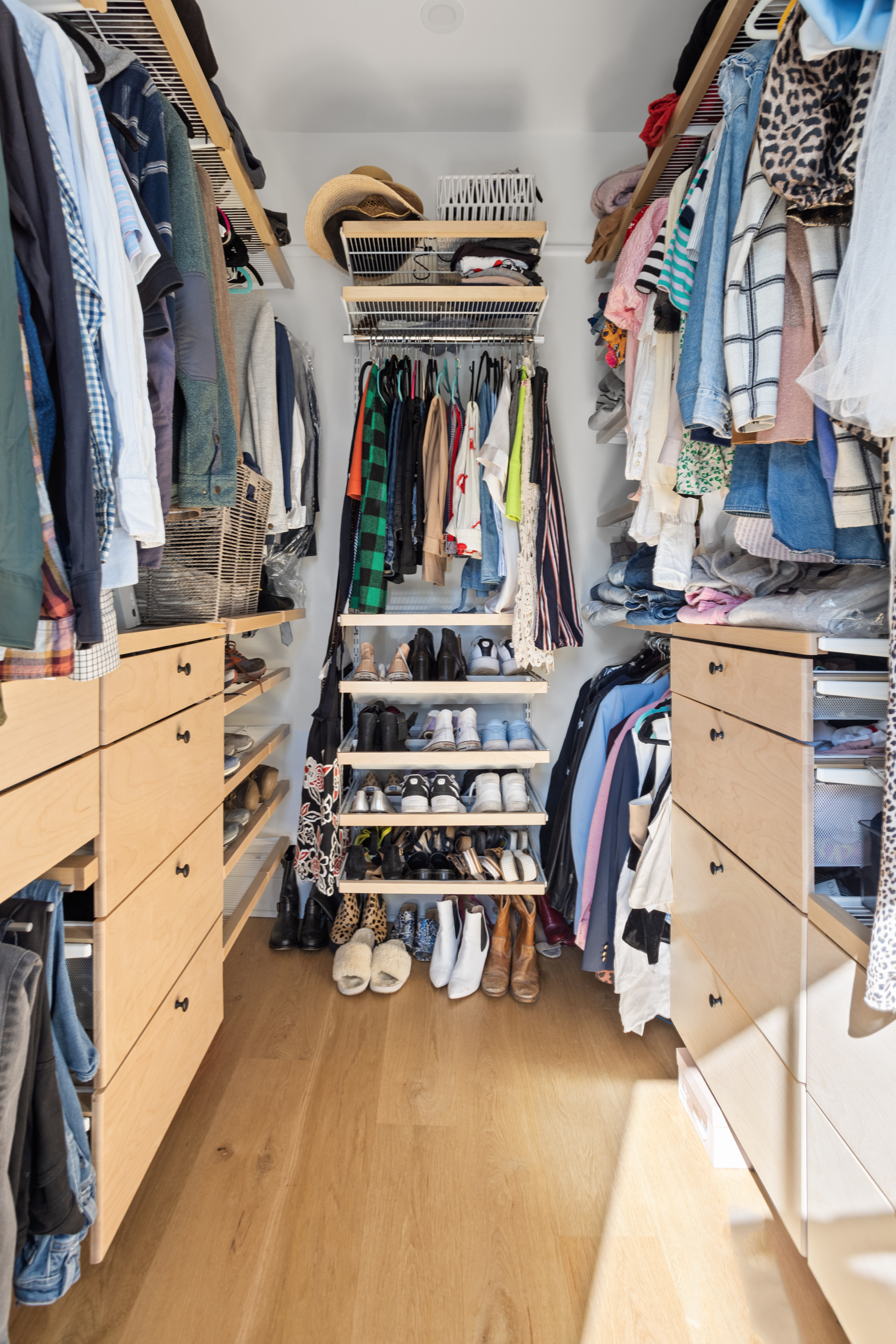 146 1/2 Java Street Brooklyn, NY 11222 - Photo 16 of 23 a view of walk in closet with clothes and shoes