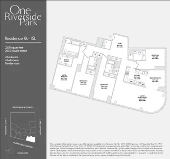 $6,995,000 | 50 Riverside Boulevard, Unit 14L | Upper West Side