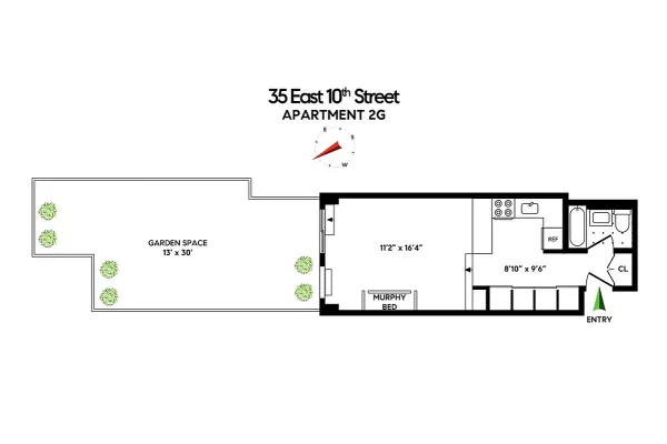 $4,500 | 35 East 10th Street, Unit 2G | Greenwich Village