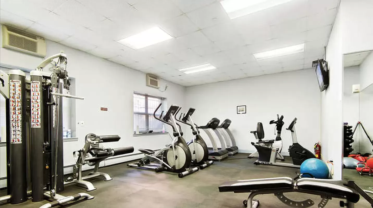 2235 Frederick Douglass Boulevard, Unit 2D Manhattan, NY 10027 - Photo 12 of 14 a view of a room with gym equipment