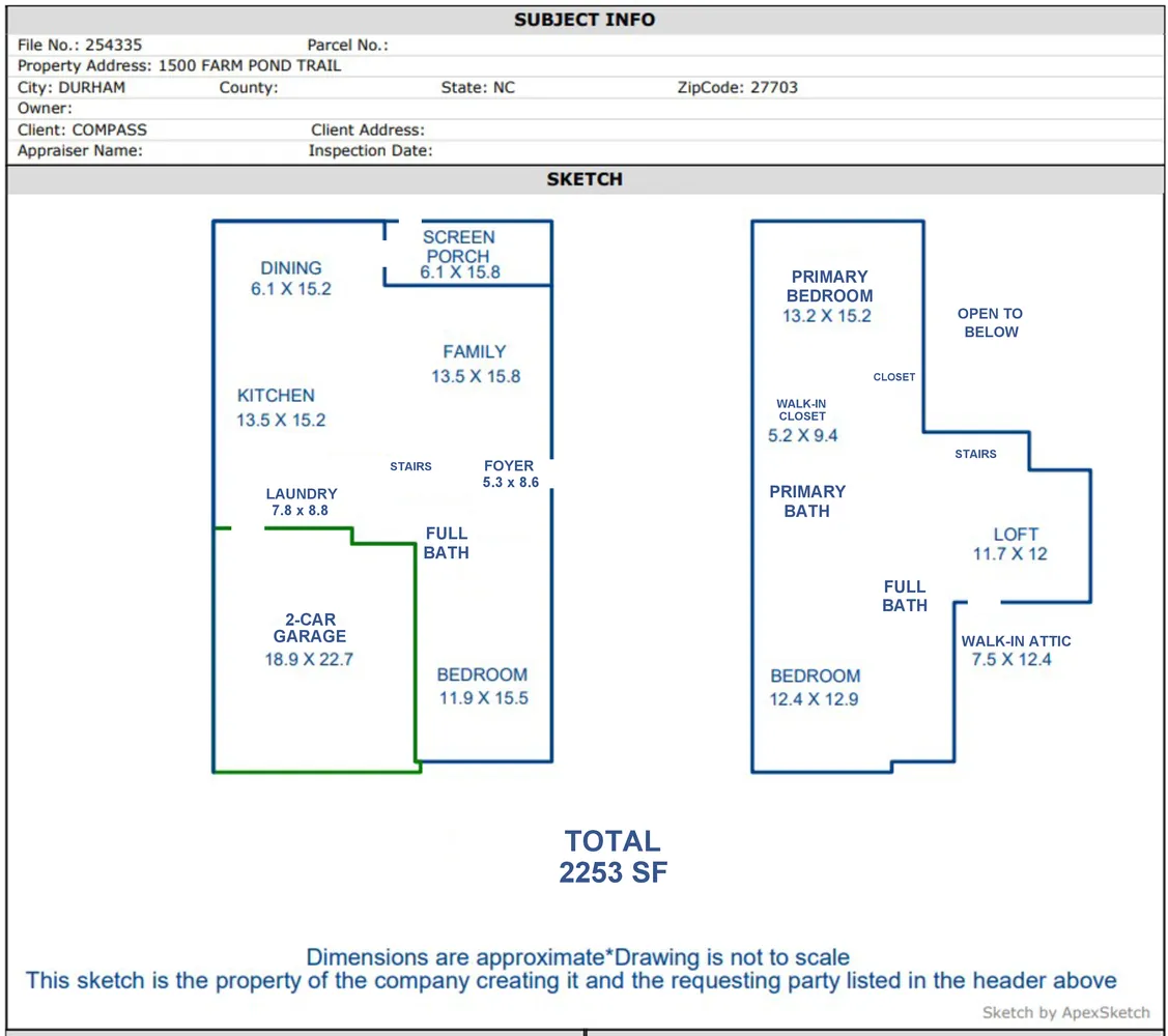 $465,000 | 1500 Farm Pond Trail, Durham, NC 27703