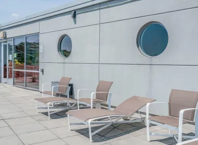 a outdoor space with a space