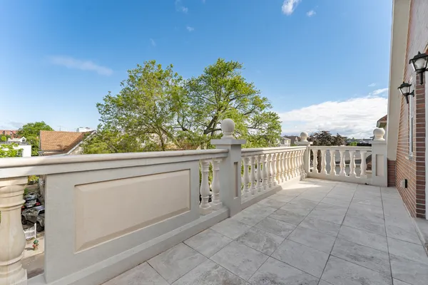 a front view of a house