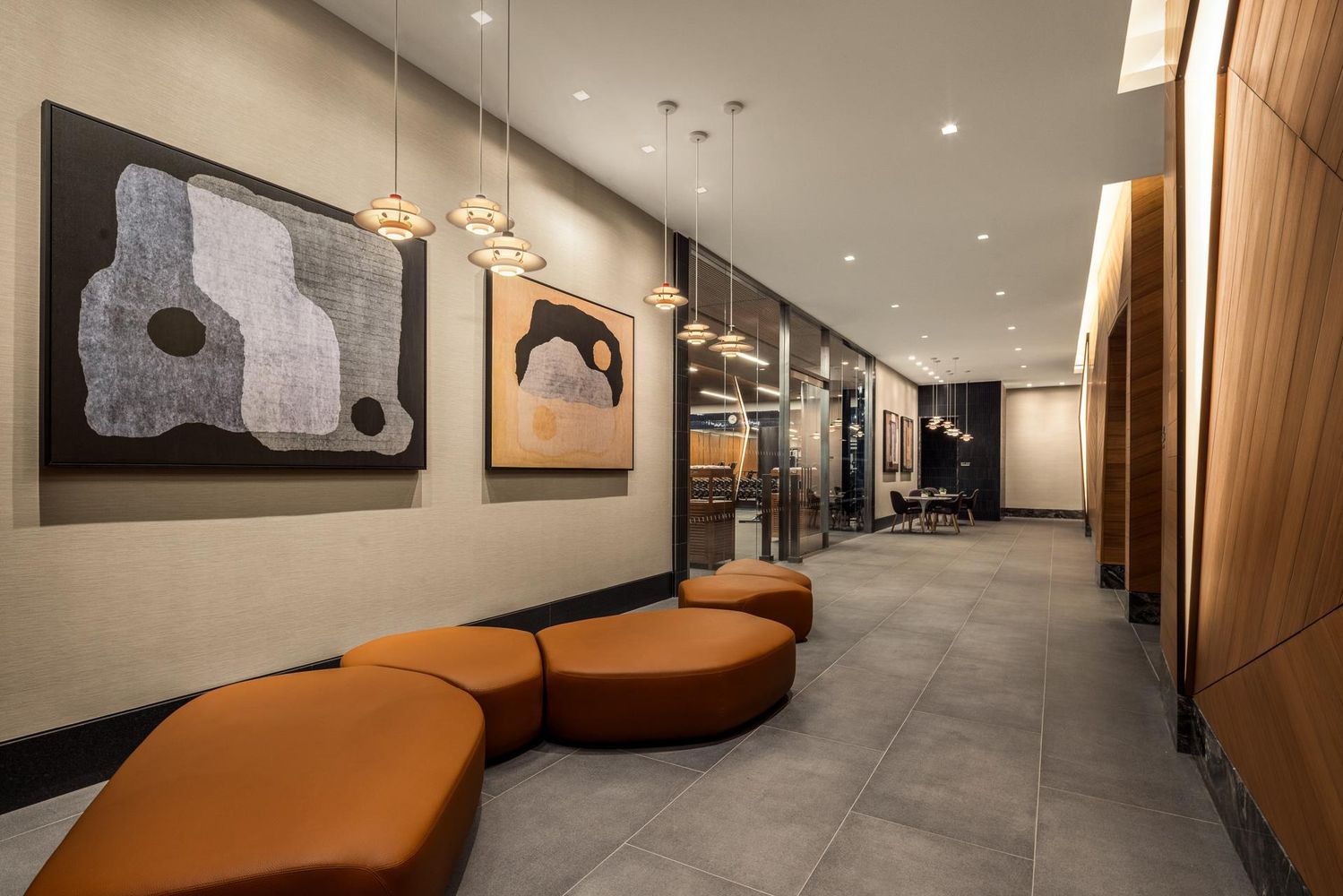 50 West 66th Street, Unit 17A Manhattan, NY 10023 - Photo 32 of 49 a lobby with furniture and a rug