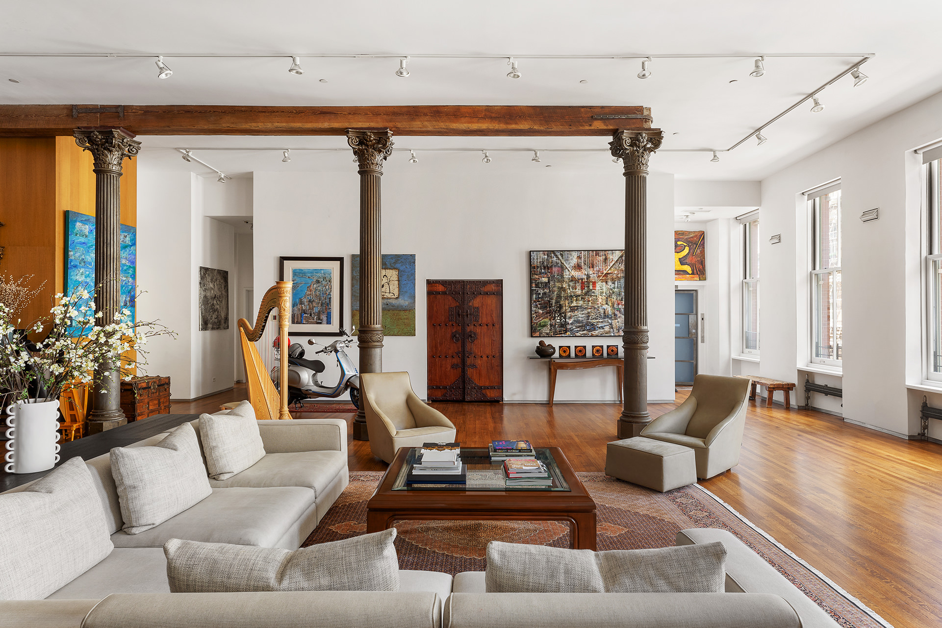 84 Mercer Street, Unit 3E Manhattan, NY 10012 - Photo 4 of 19 a living room with furniture