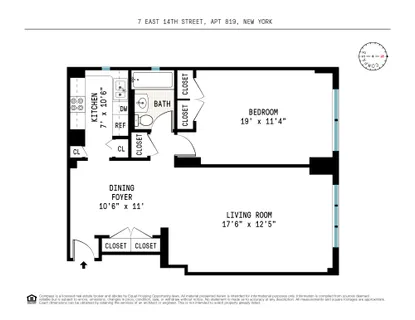 $5,000 | 7 East 14th Street, Unit 819 | Flatiron