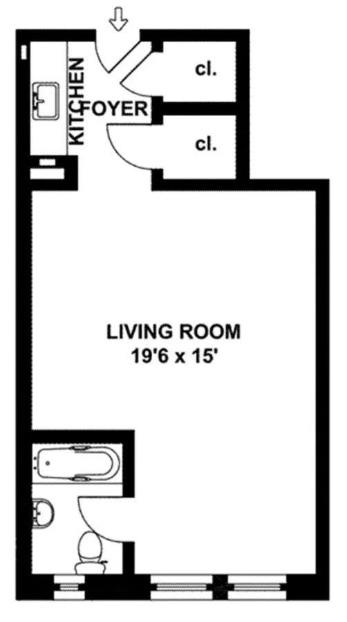 457 West 57th Street, Unit 505 Manhattan, NY 10019 - Photo 10 of 10 a picture of a room