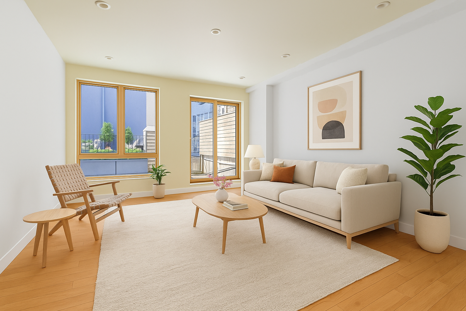 Saint Marks Avenue Brooklyn, NY 11213 - Photo 2 of 16 a living room with furniture and a large window