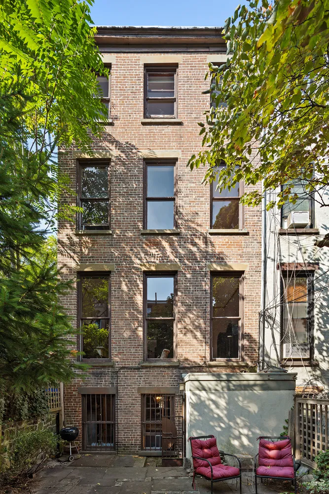 a front view of a building