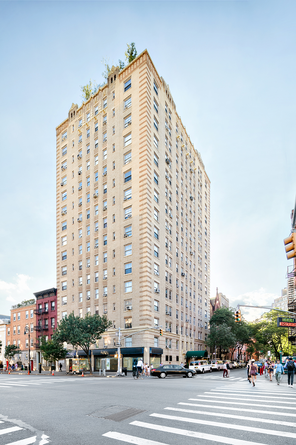 136 Waverly Place, Unit 17BC Manhattan, NY 10014 - Photo 13 of 14 a view of a city with tall buildings