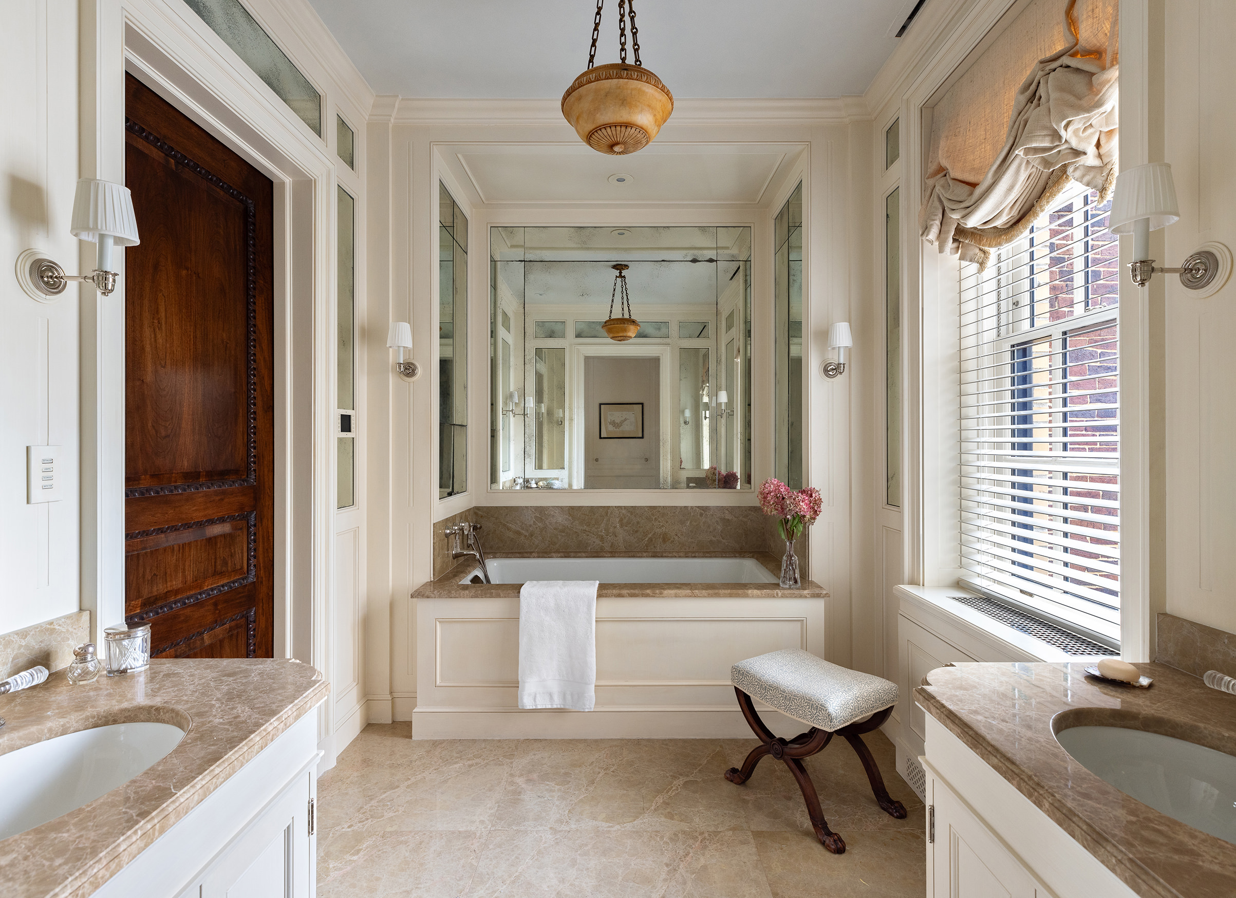 620 Park Avenue, Unit 14 Manhattan, NY 10065 - Photo 27 of 32 a living room with granite countertop furniture and a window