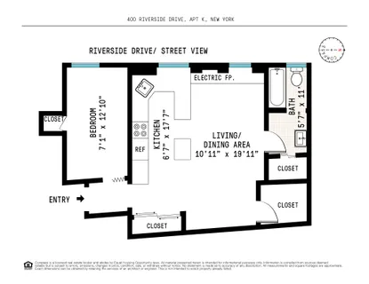 $425,000 | 400 Riverside Drive, Unit K | Morningside Heights