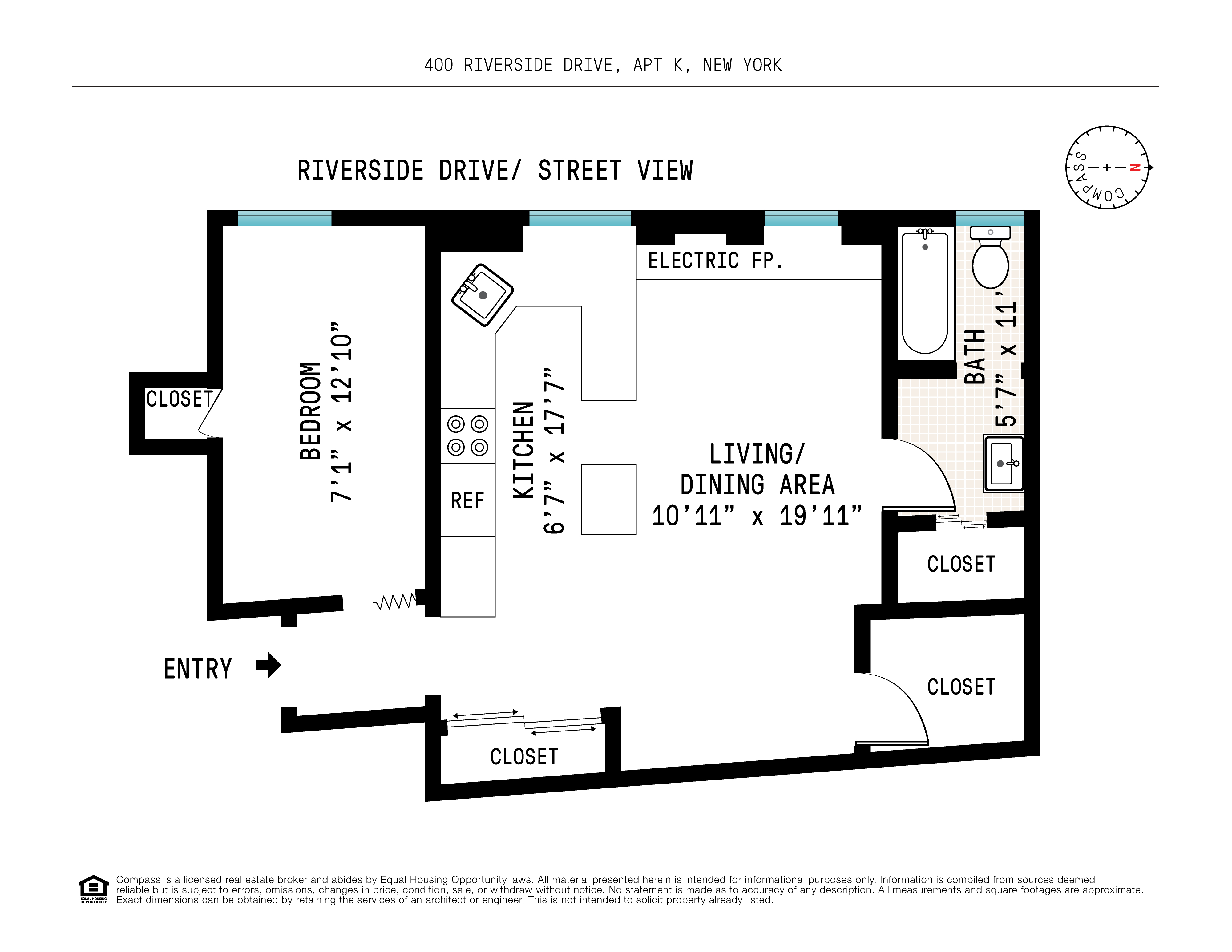 400 Riverside Drive, Unit K Manhattan, NY 10025 - Photo 22 of 22 a picture of a bench in front of a door