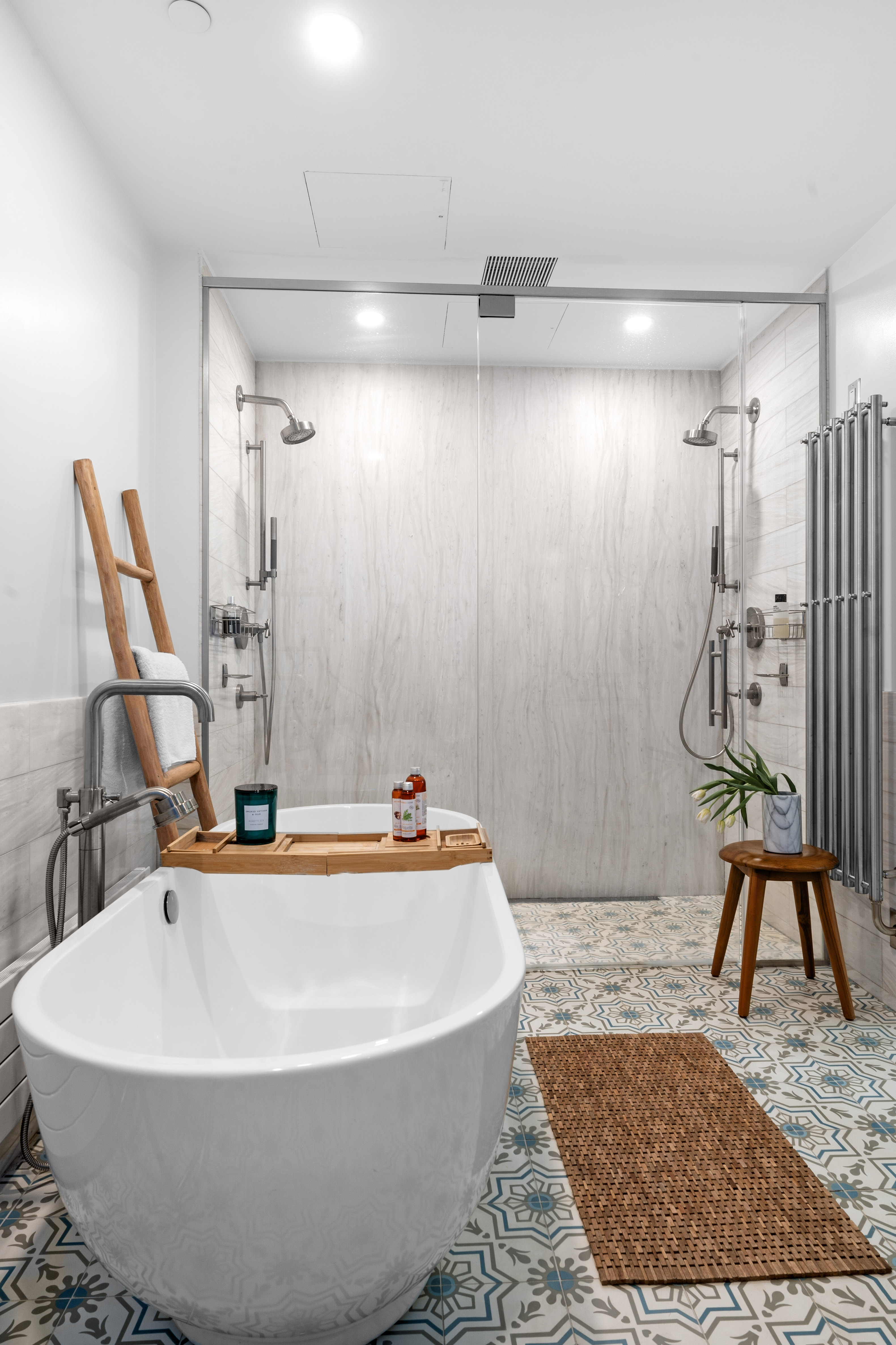 155 Noble Street, Unit 3 Brooklyn, NY 11222 - Photo 10 of 23 a white bath tub sitting in a bathroom