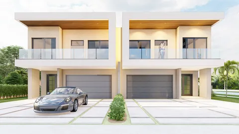 a car parked in front of a building