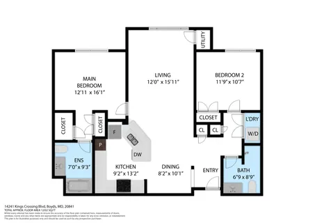 $277,854 | 14241 Kings Crossing Boulevard, Unit 411, Boyds, MD 20841