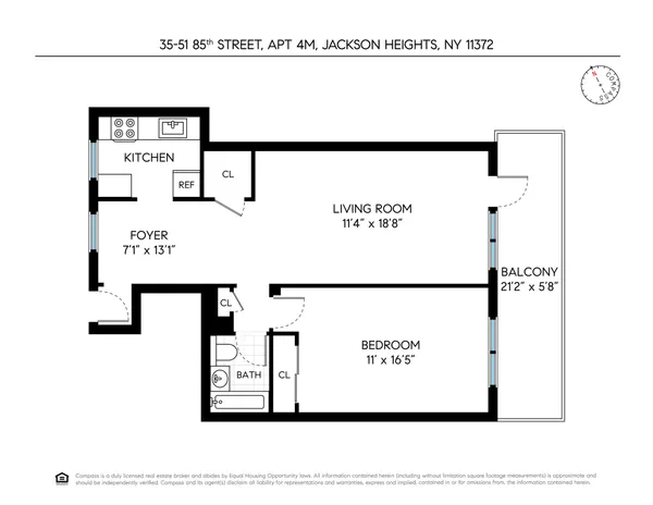 $305,000 | 35-51 85th Street, Unit 4M | Jackson Heights