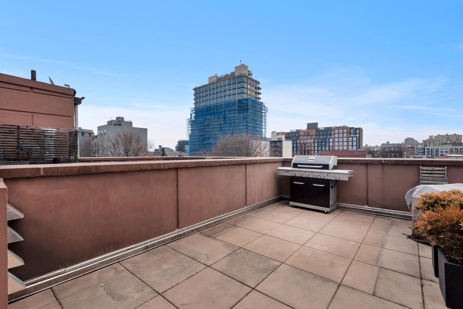 94 Lefferts Place, Unit 2 Brooklyn, NY 11238 - Photo 9 of 10 a terrace with a bench