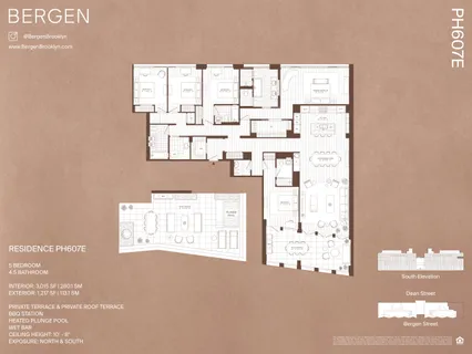 $5,650,000 | 323 Bergen Street, Unit PH607E | Boerum Hill