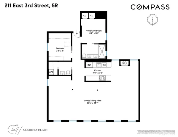 $2,100,000 | 211 East 3rd Street, Unit 5R | East Village