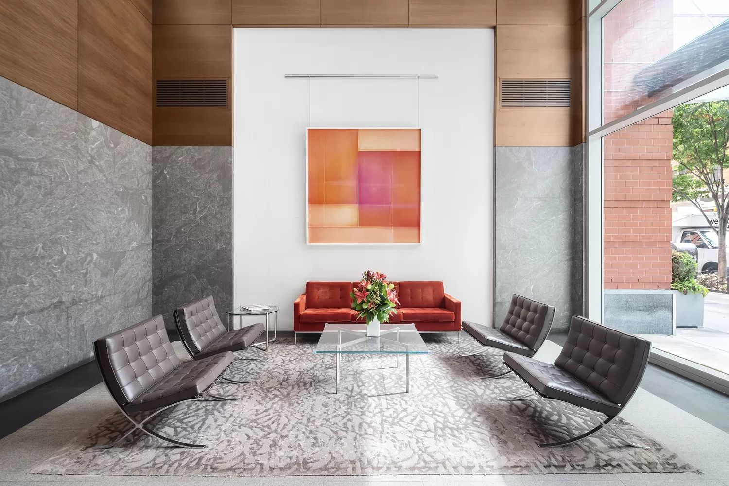 555 West 23rd Street, Unit S11C Manhattan, NY 10011 - Photo 7 of 12 a living room with furniture rug and window
