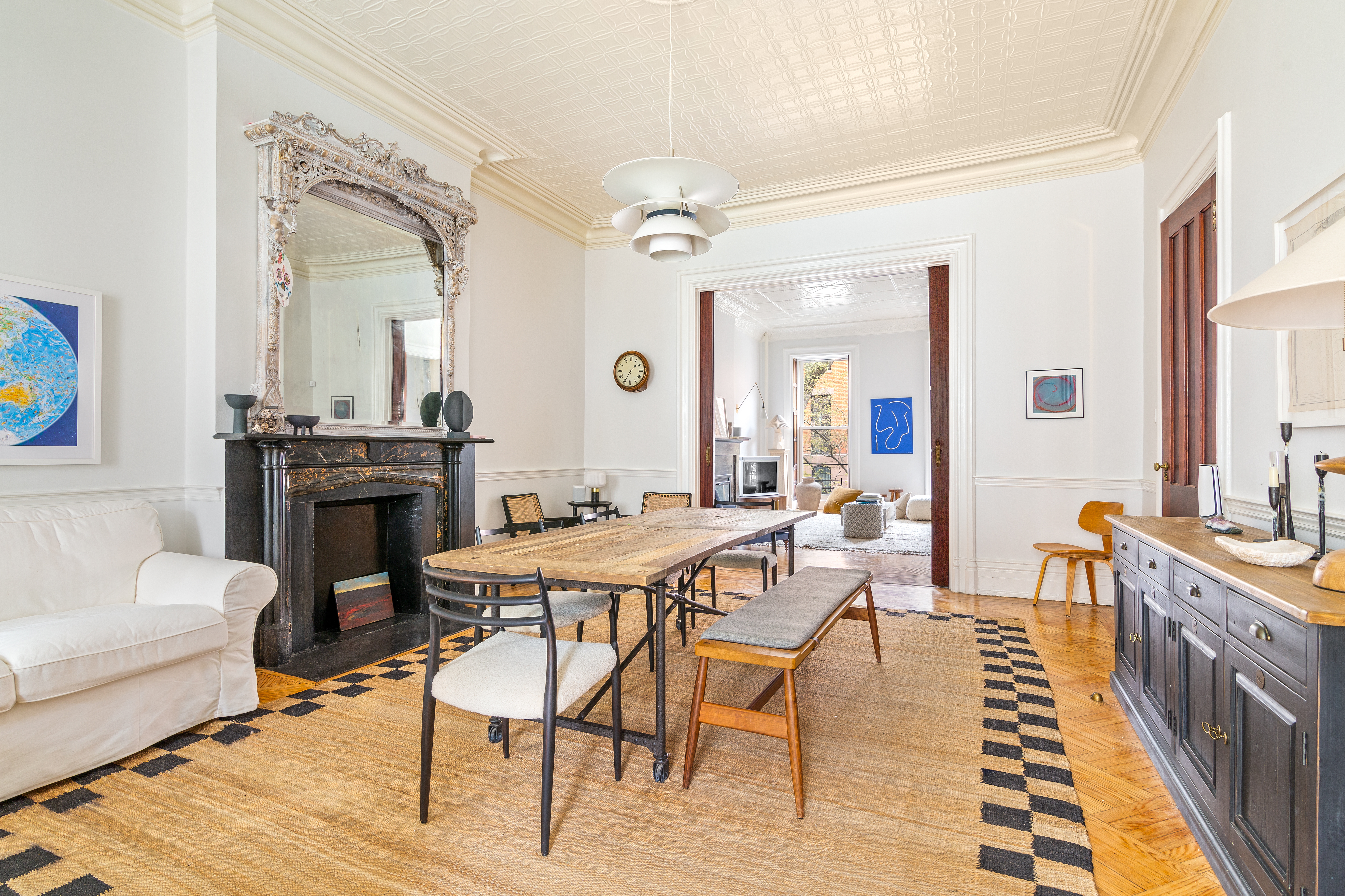 176 Warren Street Brooklyn, NY 11201 - Photo 2 of 13 a view of a dining room with furniture window and wooden floor