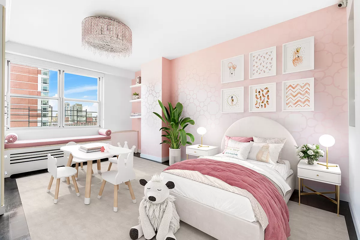 401 East 74th Street, Unit 20F Manhattan, NY 10021 - Photo 14 of 22 a bedroom with a bed and a table