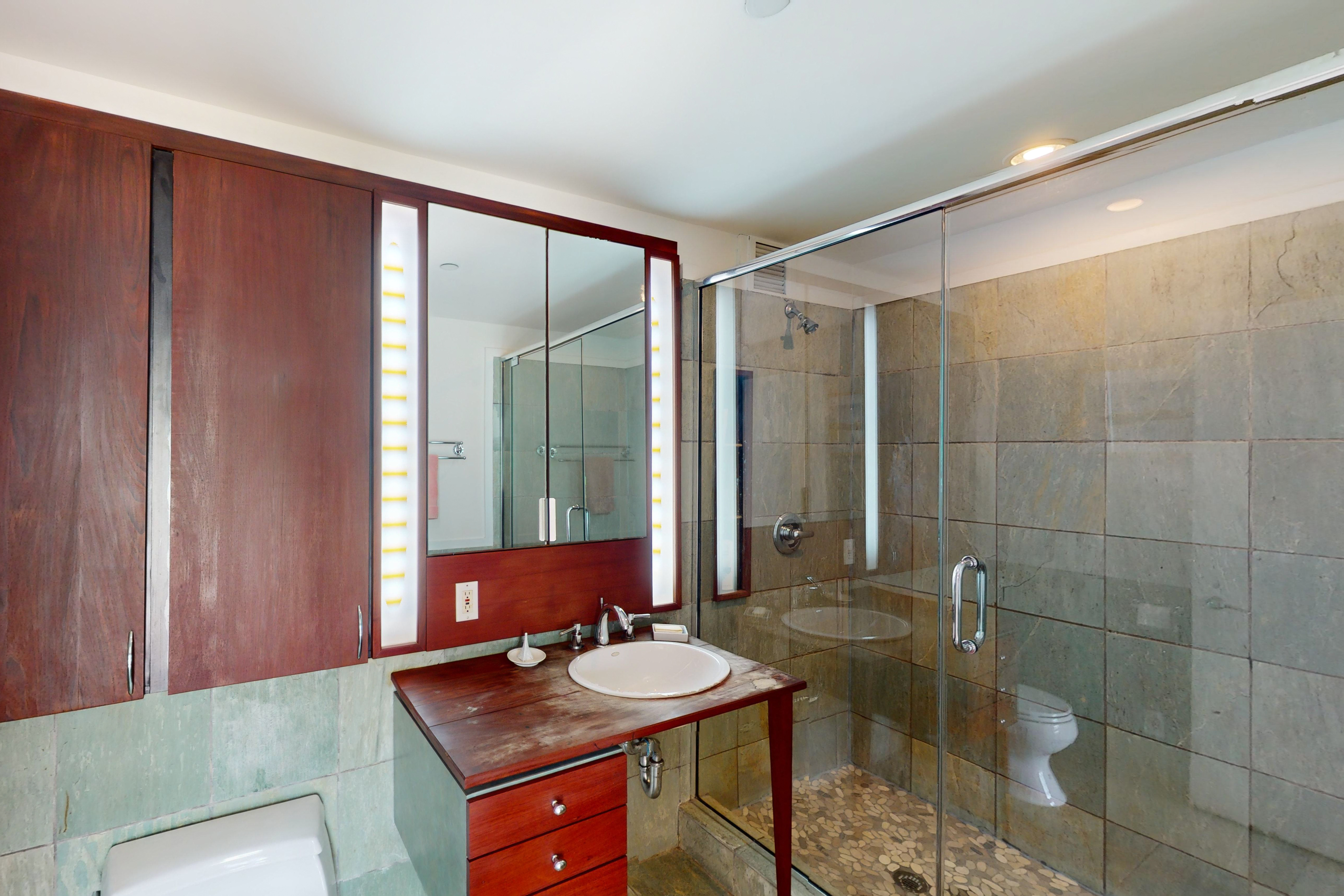 248 17th Street, Unit 6 Brooklyn, NY 11215 - Photo 15 of 21 a bathroom with a sink and a mirror