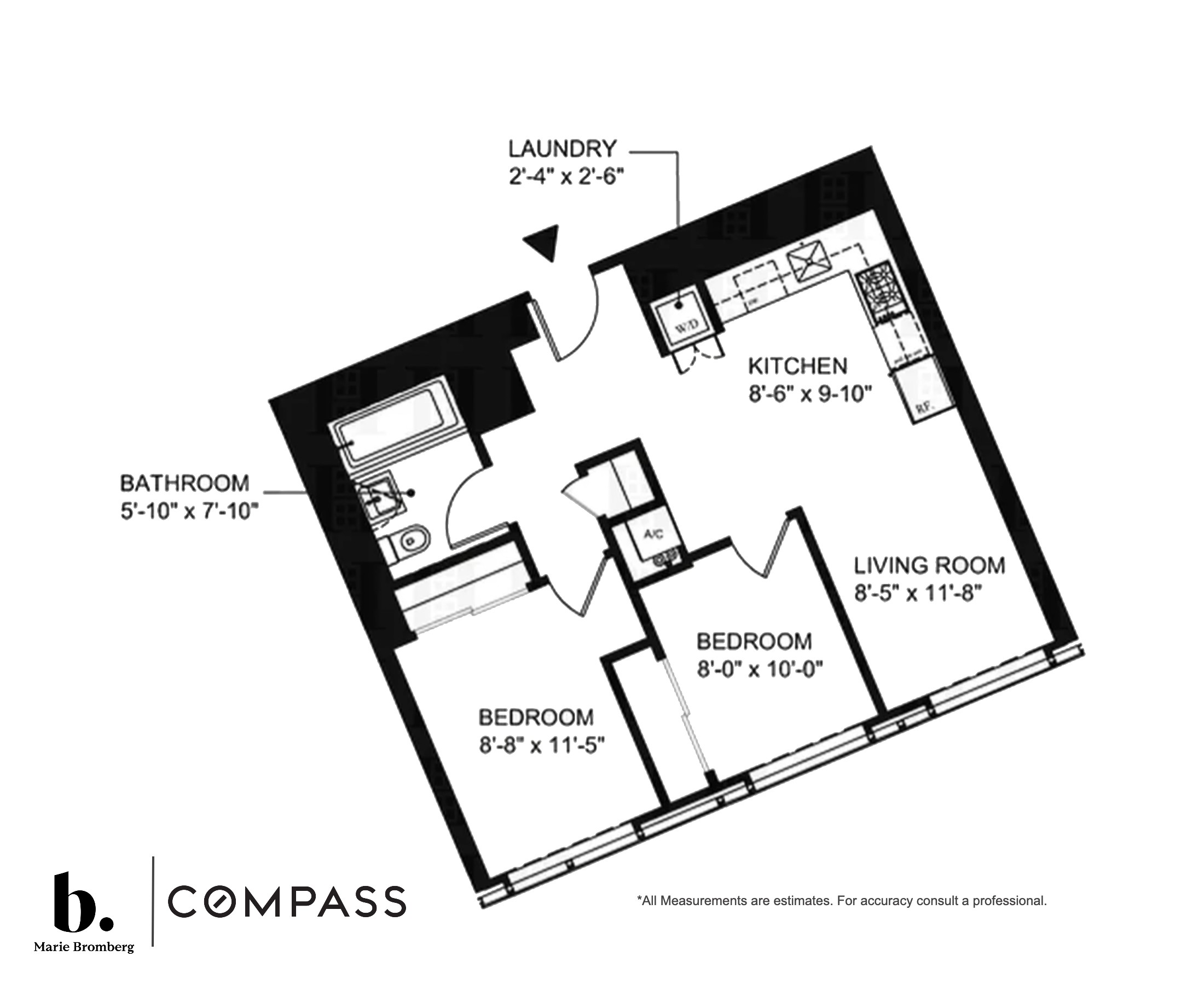 150 Myrtle Avenue, Unit 1105 Brooklyn, NY 11201 - Photo 24 of 24 a picture of a book and a white bed