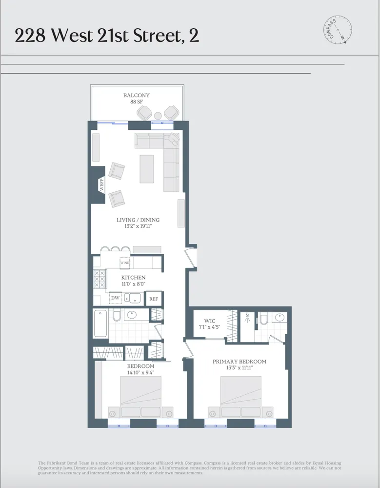 $2,050,000 | 228 West 21st Street, Unit 2 | Chelsea