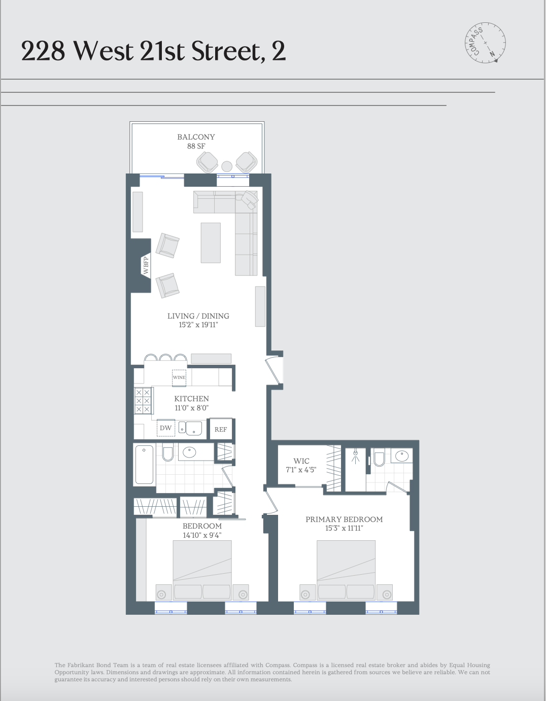 228 West 21st Street, Unit 2 Manhattan, NY 10011 - Photo 14 of 14 a picture of a bathroom with a window