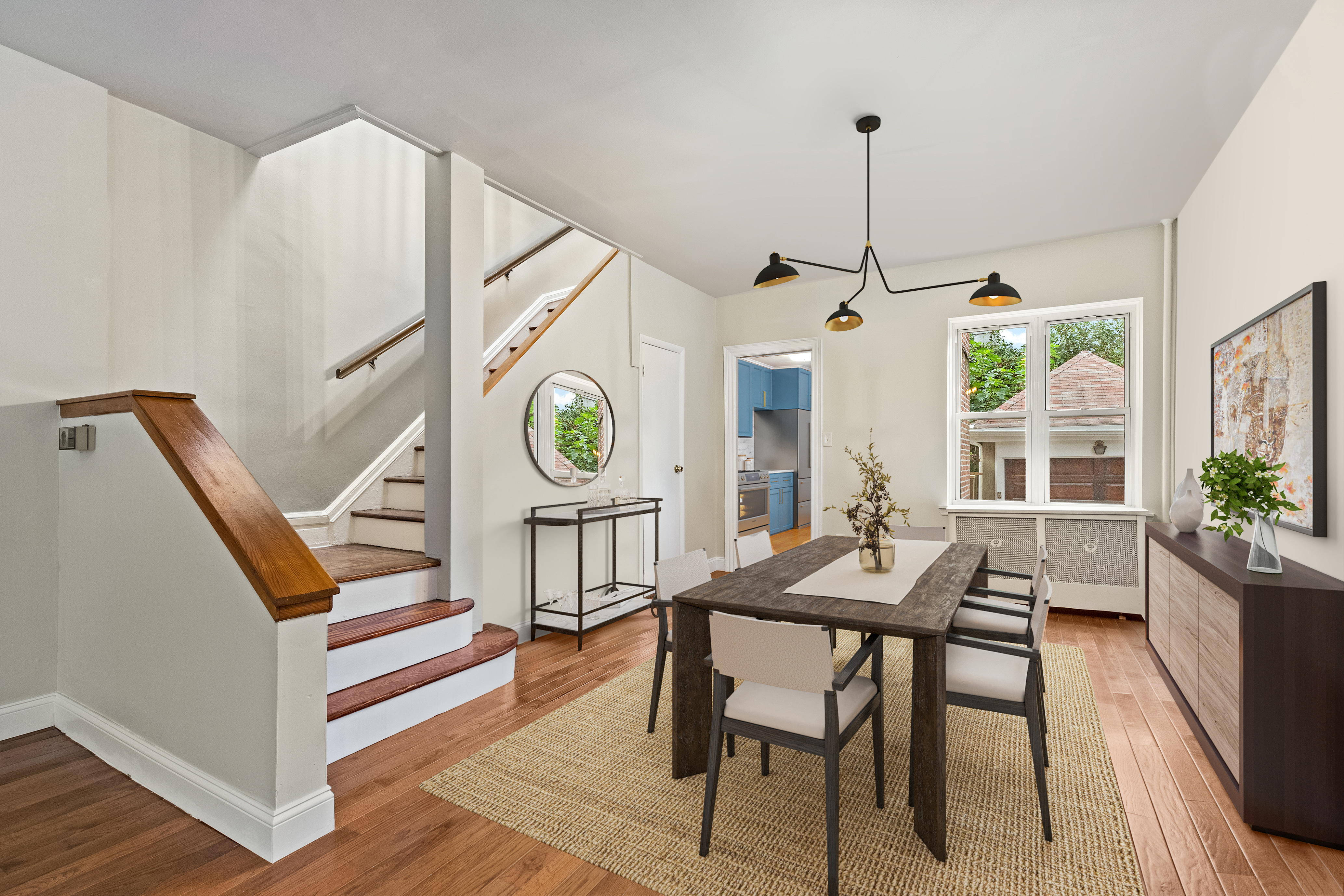 181 Terrace Place Brooklyn, NY 11218 - Photo 1 of 22 a view of a dining room with furniture window and wooden floor