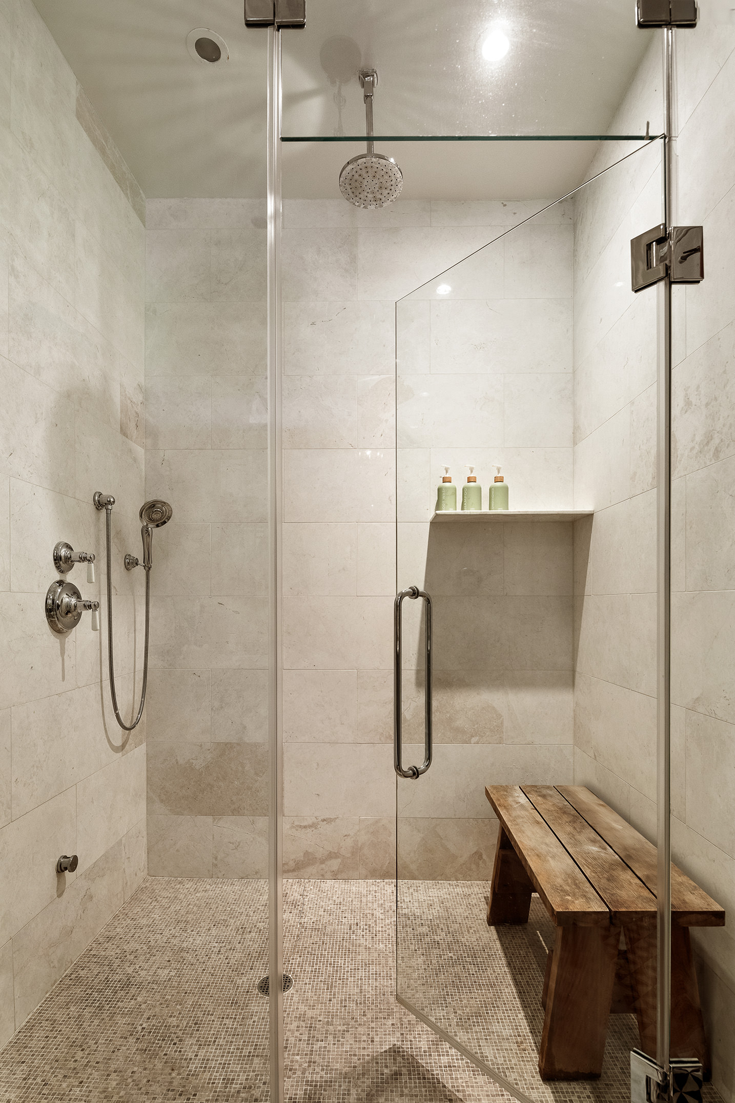 264 Clinton Avenue Brooklyn, NY 11205 - Photo 9 of 21 a bathroom with a shower and a shower