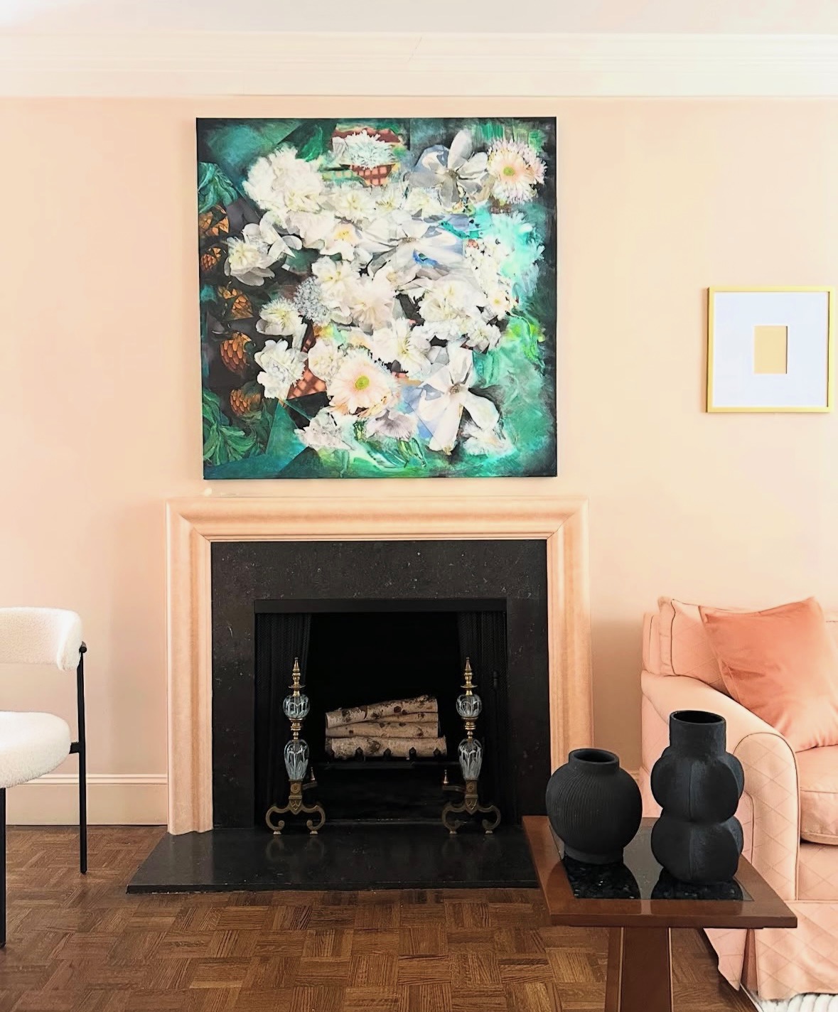475 Park Avenue, Unit 11E Manhattan, NY 10022 - Photo 2 of 9 a living room with furniture and a fireplace