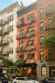 a front view of a building