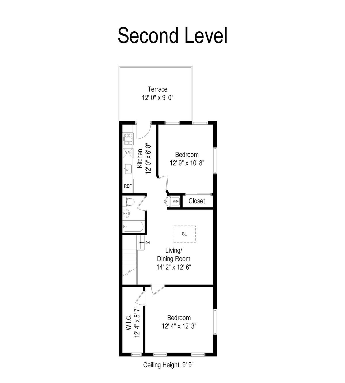 201 East 31st Street, Unit 2 Brooklyn, NY 11226 - Photo 6 of 6 a picture of a bench in front of a wall