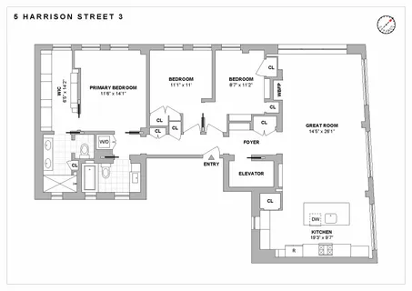 $4,250,000 | 5 Harrison Street, Unit 3 | TriBeCa