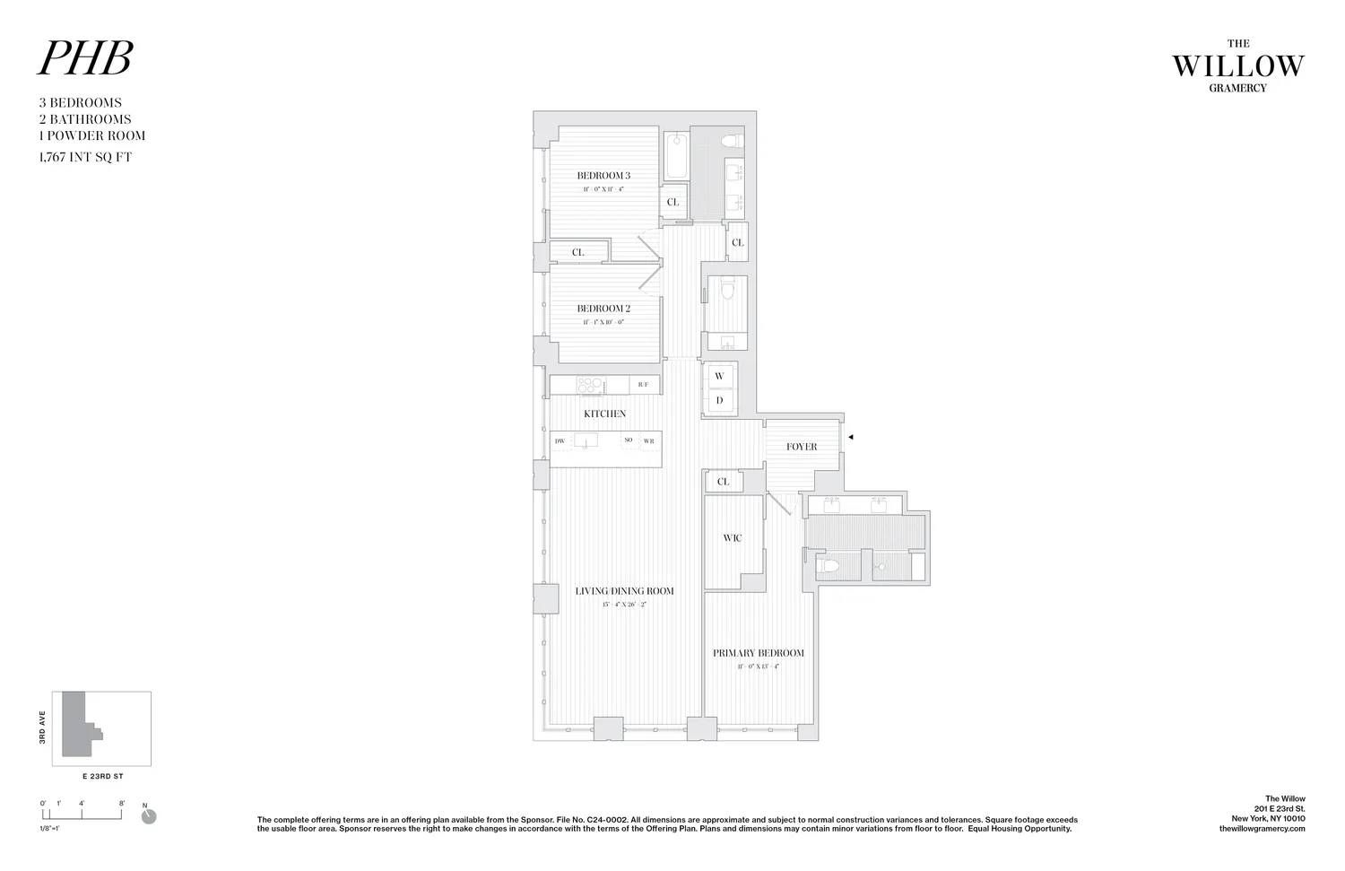 $4,250,000 | 201 East 23rd Street, Unit PHB | Kips Bay