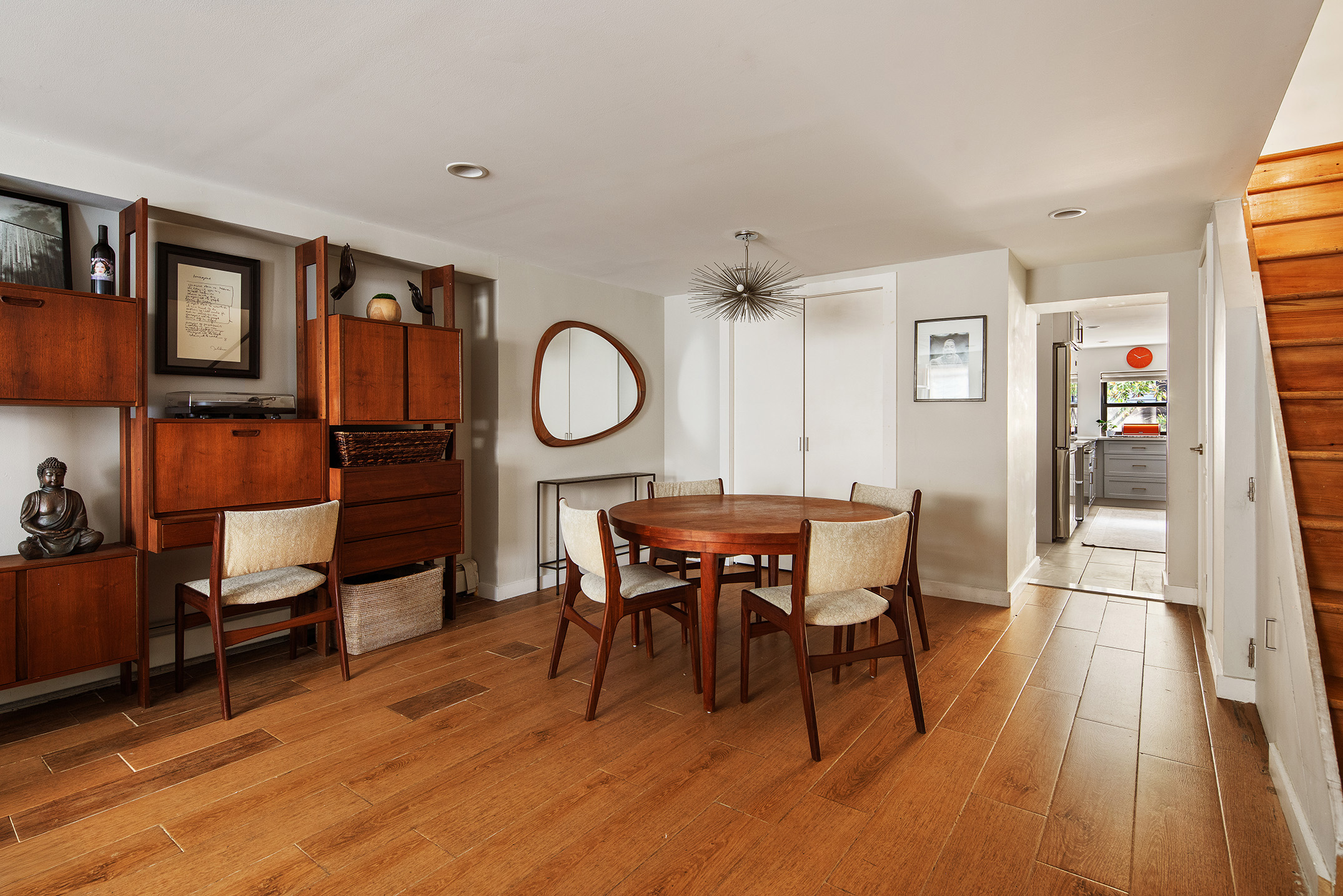 114 Pioneer Street Brooklyn, NY 11231 - Photo 2 of 17 a view of a dining room with furniture and wooden floor