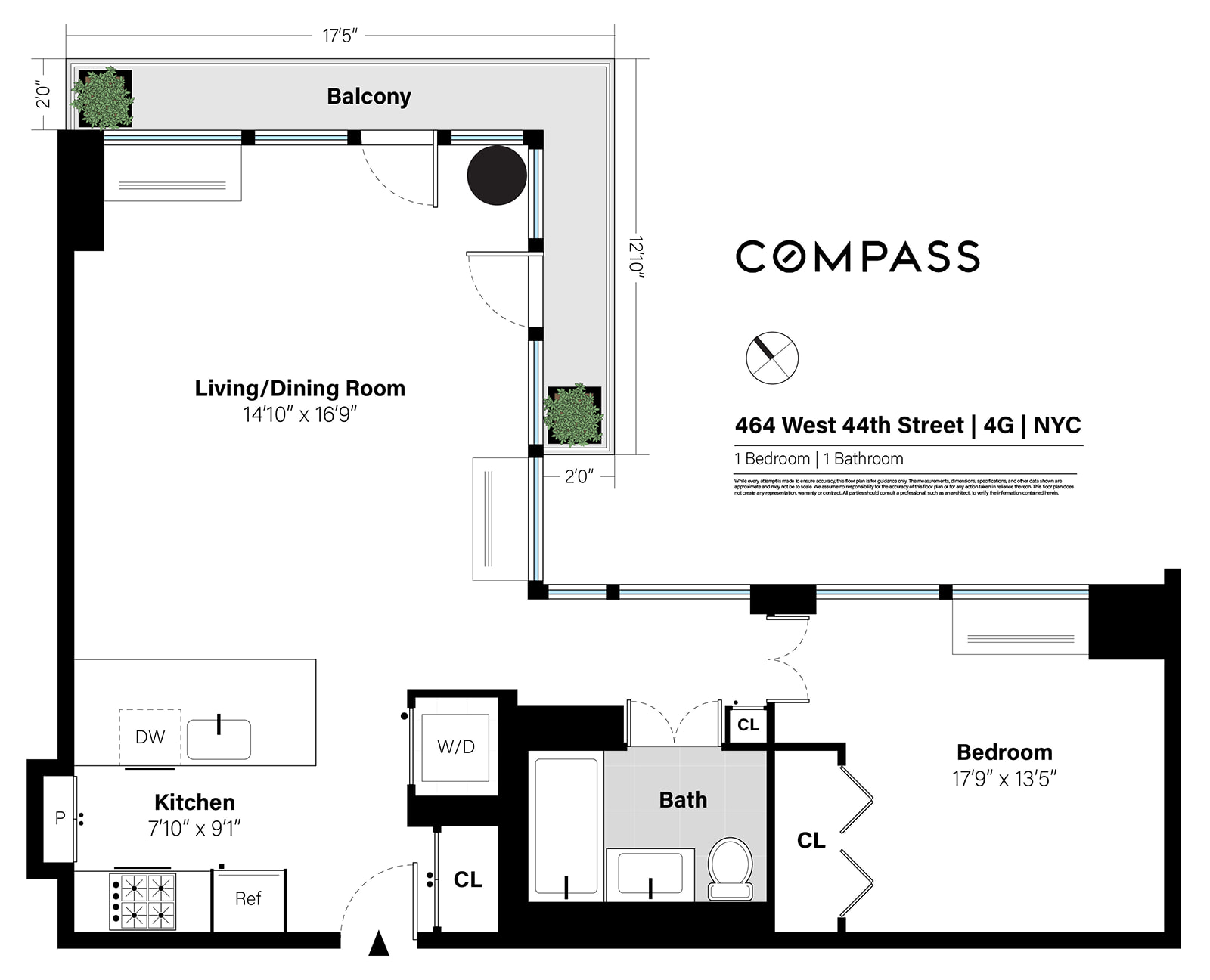 464 West 44th Street, Unit 4G Manhattan, NY 10036 - Photo 10 of 10 Gallery Image 10