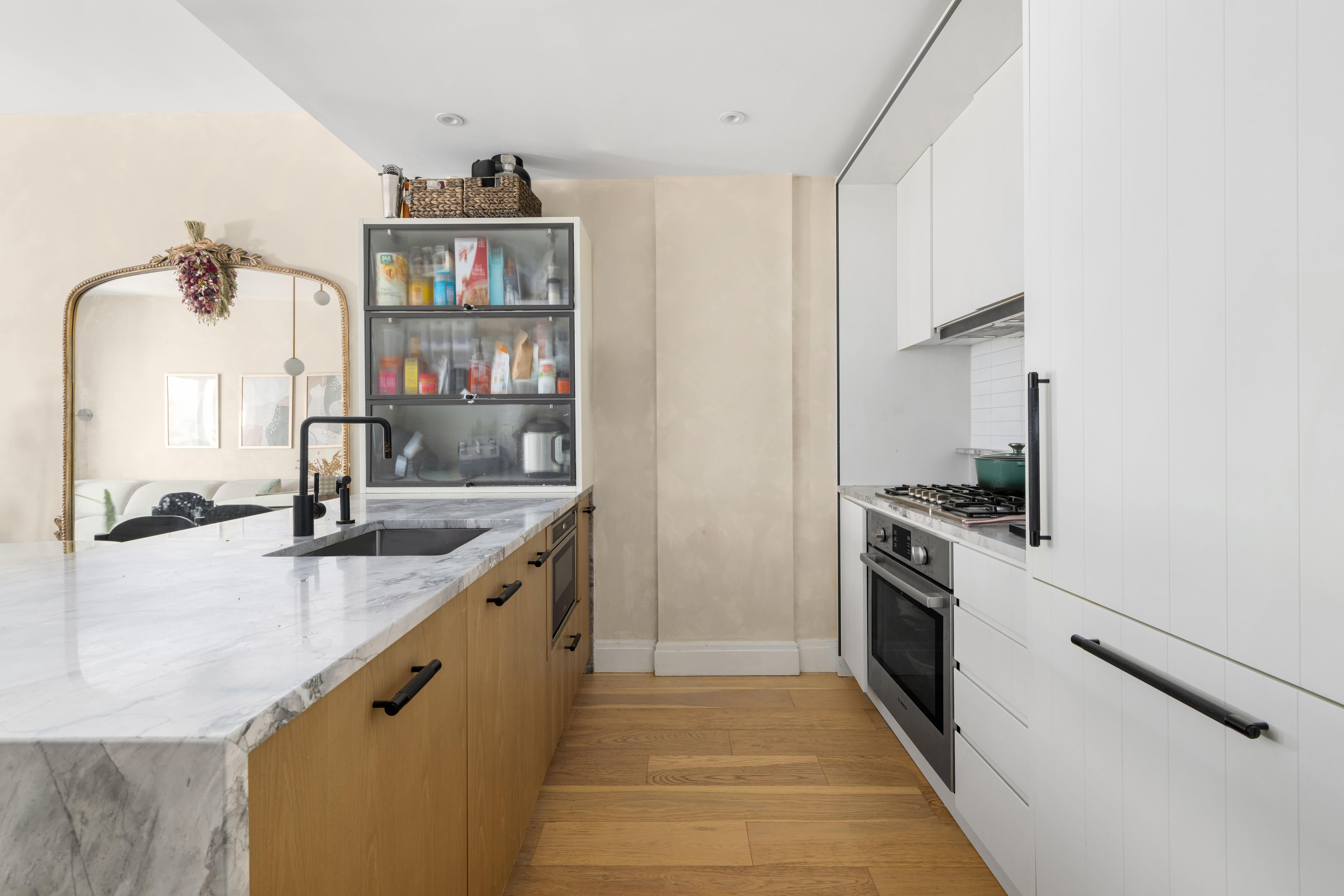 181 18th Street, Unit 204 Brooklyn, NY 11215 - Photo 2 of 15 a kitchen with stainless steel appliances granite countertop a sink and a stove