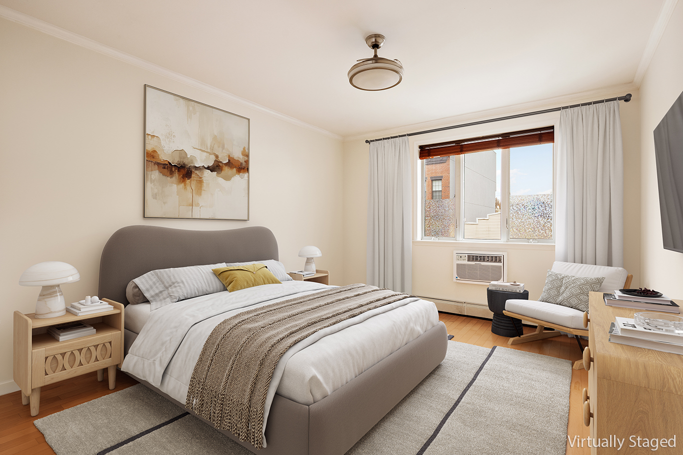 315 20th Street, Unit 3B Brooklyn, NY 11215 - Photo 5 of 9 a bedroom with a bed and a couch