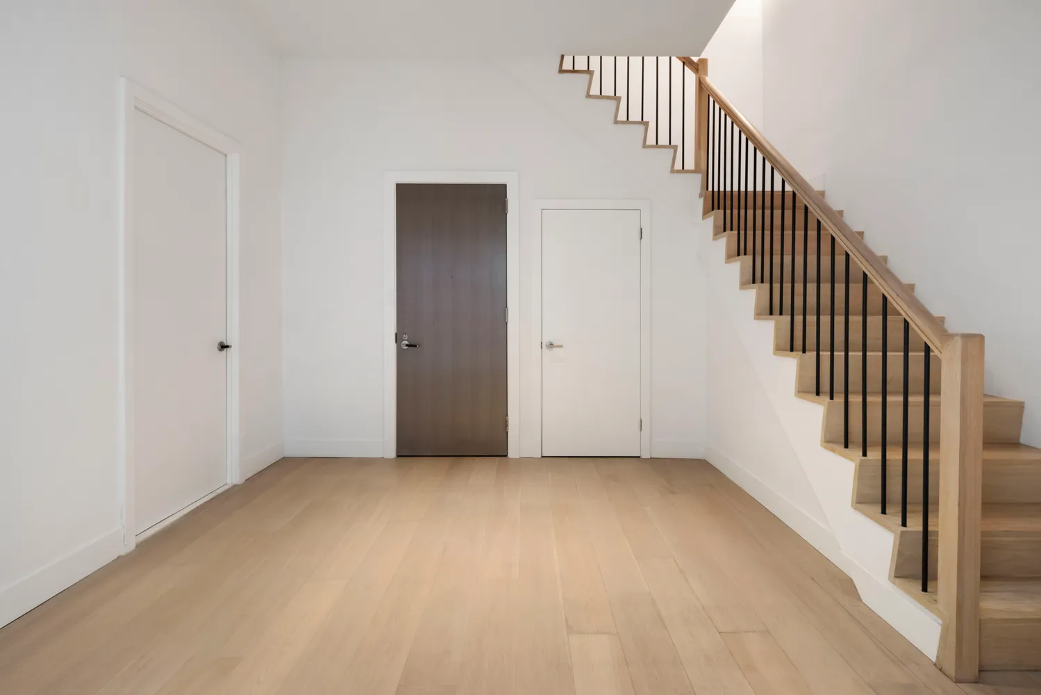 a view of an entryway with staircase