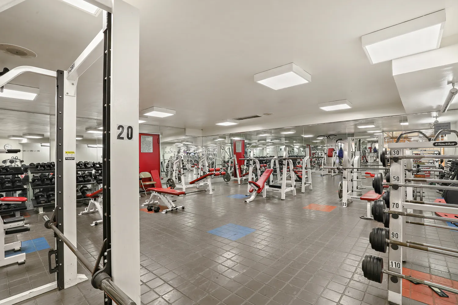 a view of gym