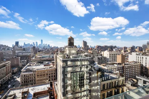 a city view with lot of high rise buildings